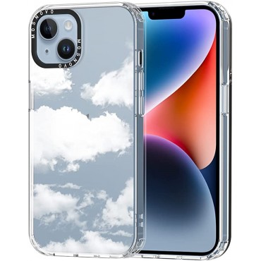Clear TPU Bumper Phone Case Cover with Cloud Designed
