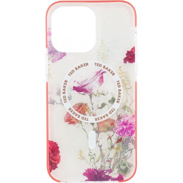  Phone Case Compatible with MagSafe - Water Floral/Red Bumpers